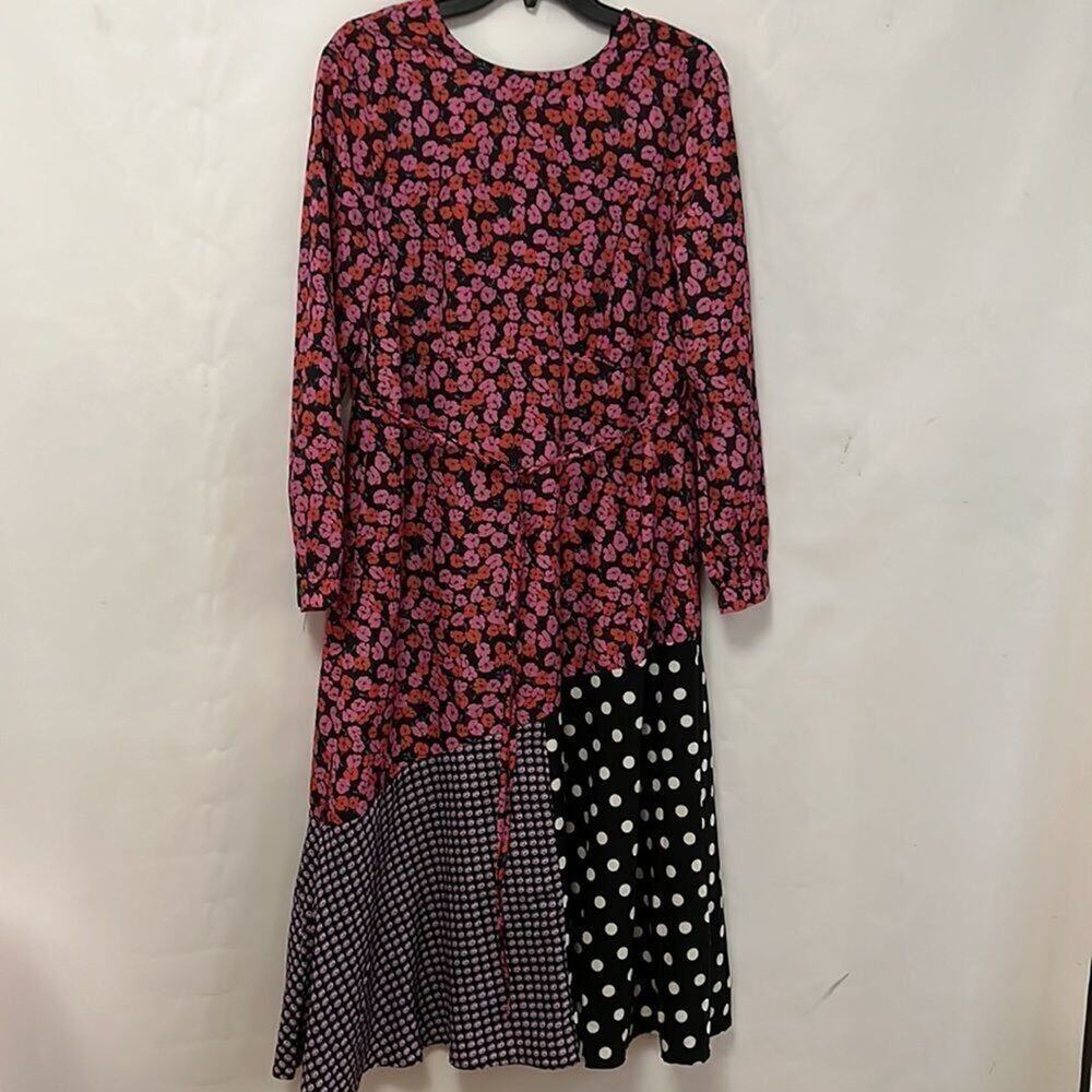 PAPER PARACHUTE MIXED‎ BOTANICAL POLKA DOT MAXI DRESS NWT SIZE L